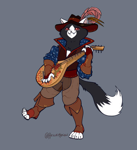 Character Design - Kitty Bard